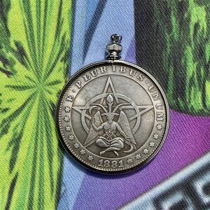 1881 Baphomet Coin Necklace